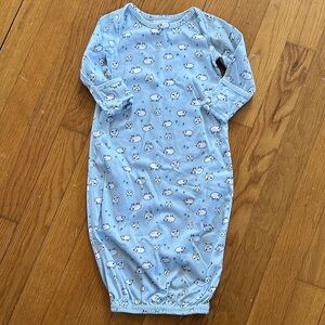 Hanna Andersson Little Sleeper Gown in Sheepy Blue